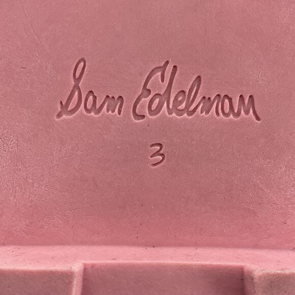 NEW Sam Edelman Girl’s Laguna Chelsea Boots Pink Size 3 - Picture 5 of 10